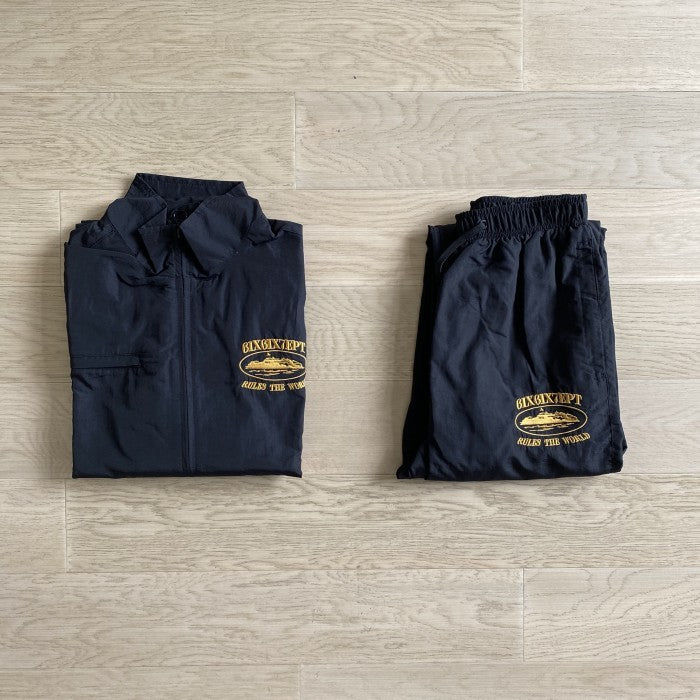 Corteiz x 667 Freeze Corleone Shukushuku Tracksuit - Jacket Pants Set - Black