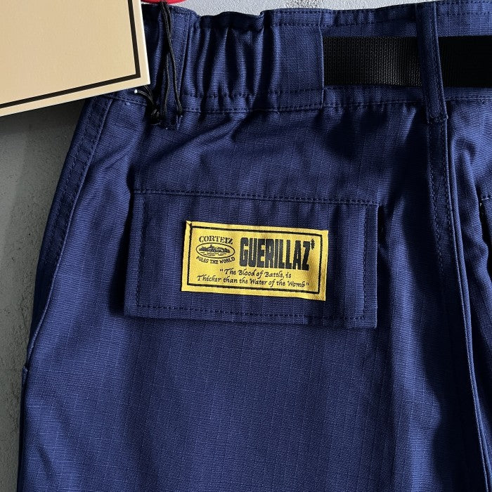 Corteiz Alcatraz Cargo Shorts - Navy
