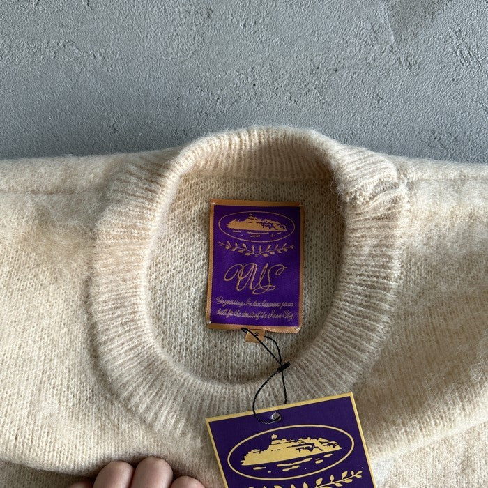 Corteiz C Star Mohair Knit Sweater - Cream