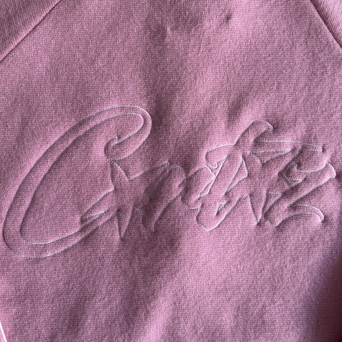 Corteiz Knit Zip Up Fleece Jacket - Pink