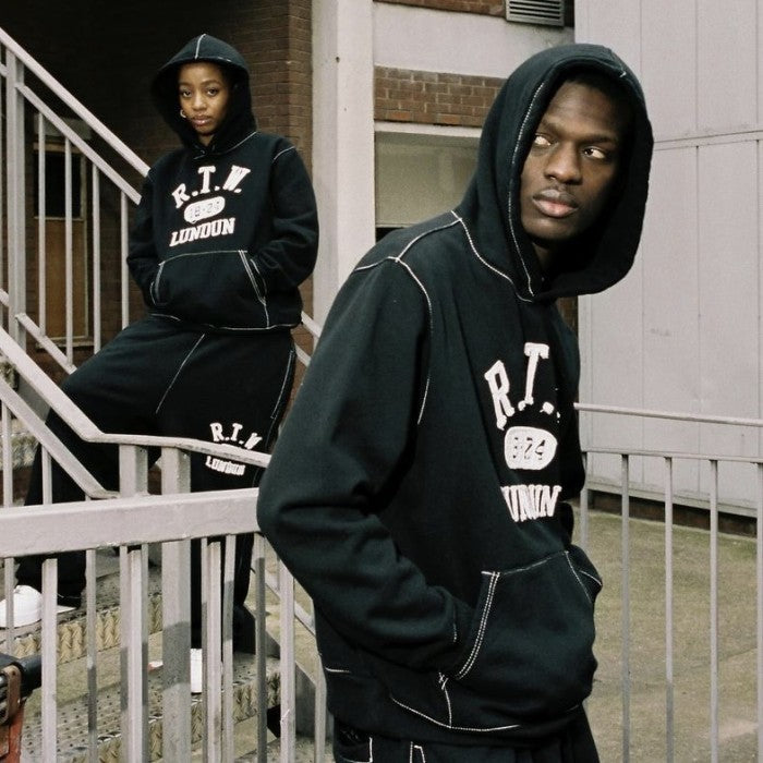 Corteiz R.T.W College Hoodie - Black