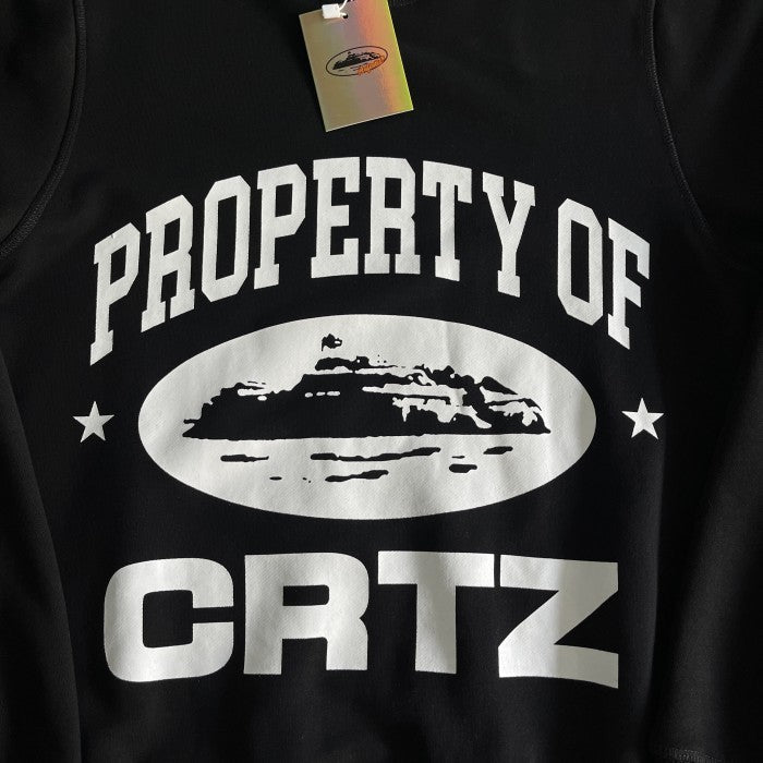 Corteiz P.O.C Property Of Corteiz Sweatshirt and Shorts Set - Black - Set