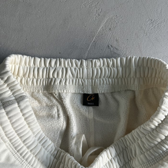 Corteiz Satin C Star Appliqué Sweatpants - White