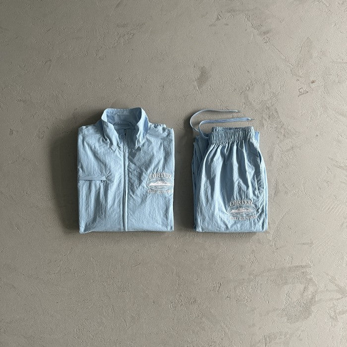 Corteiz Shukushuku Tracksuit - Jacket Pants Set - Baby Blue