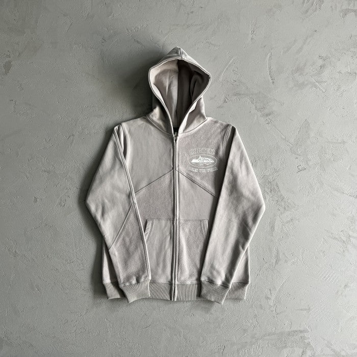 Corteiz Superior V2 Zip-Up Hoodie & Pants Suit / Set - Stone Grey - set