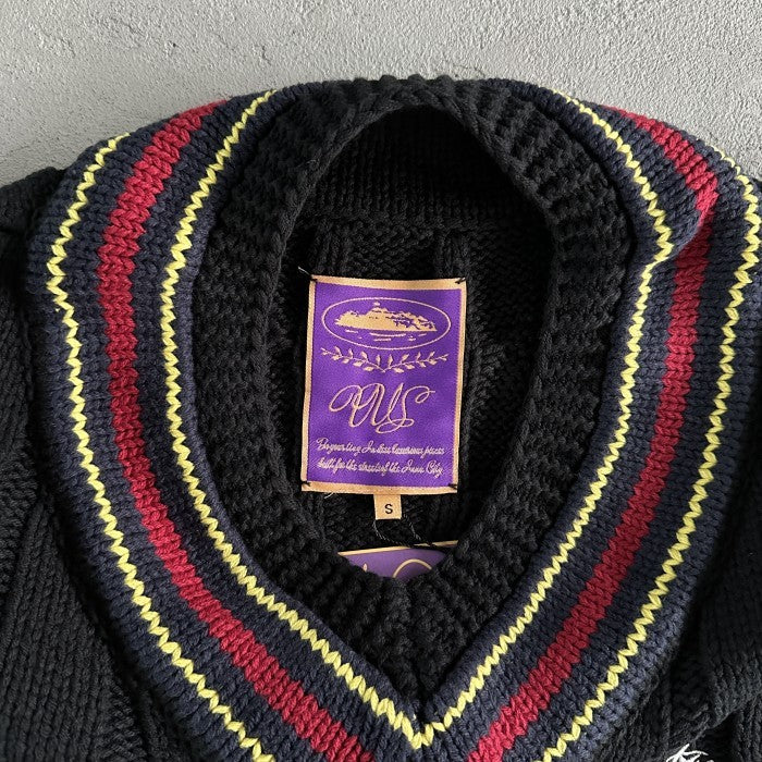 Corteiz Wimbledon Knit Sweater - Black