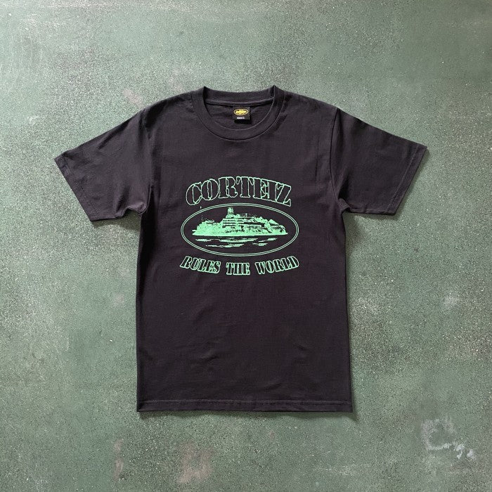 Corteiz - rul*s the world Black T-shirt