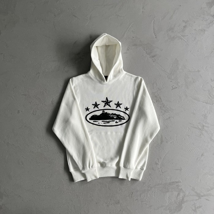 Corteiz 5 Starz Alcatraz - Hoodie/Pants/Set - White - Set