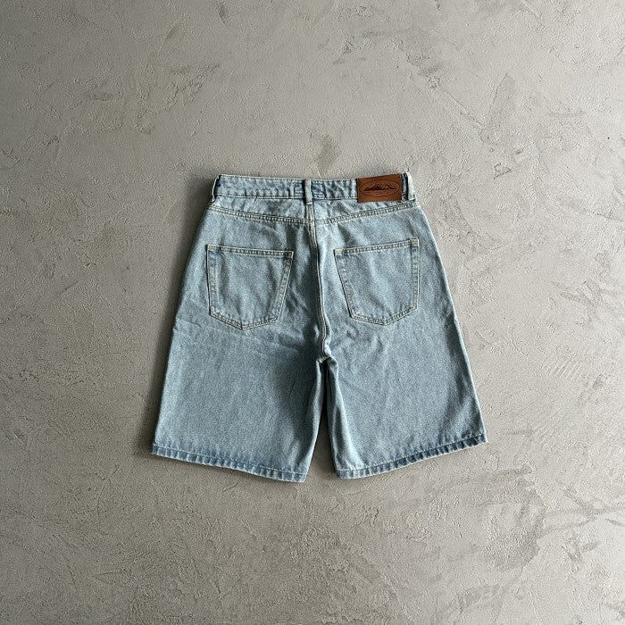 Corteiz Alcatraz Baggy Denim Shorts 'Stonewash'