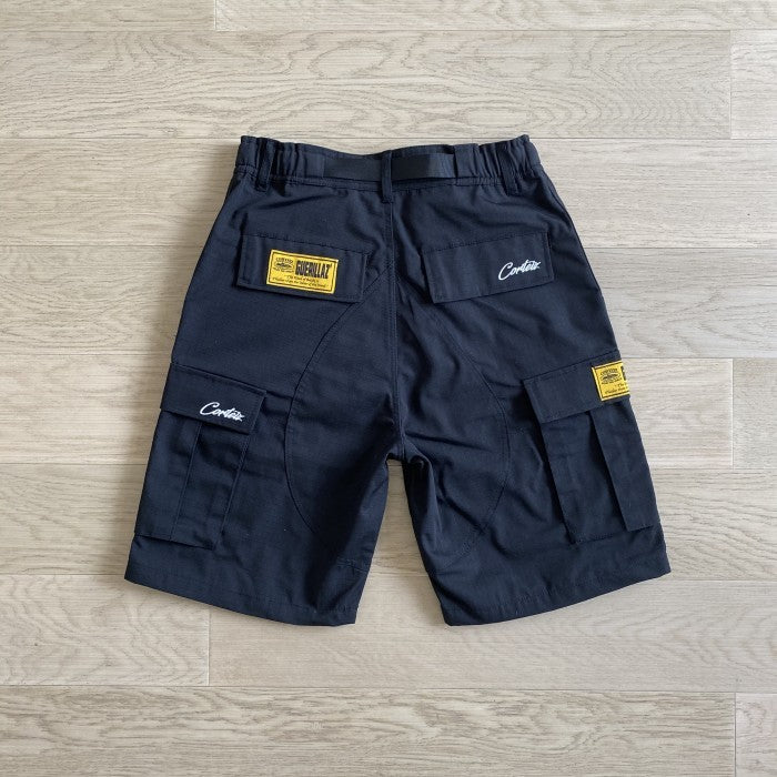 Corteiz Alcatraz Cargo Shorts - Black