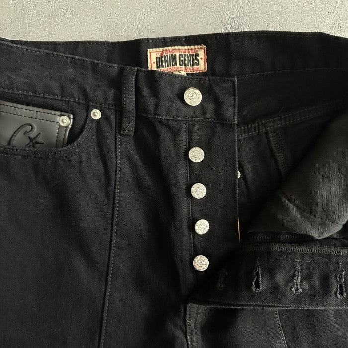 Corteiz C-Star Stitch-Down Jeans - Triple Black