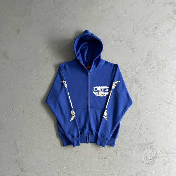 Corteiz Gasolina Double Zip Hoodie - Royal Blue - Set