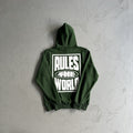 Corteiz R.T.W rul*s the world Hoodie & Shorts Set / Suit - Forest Green