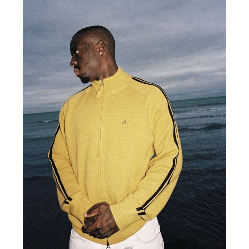 Corteiz VVS Knit-Zip Jacket - Yellow
