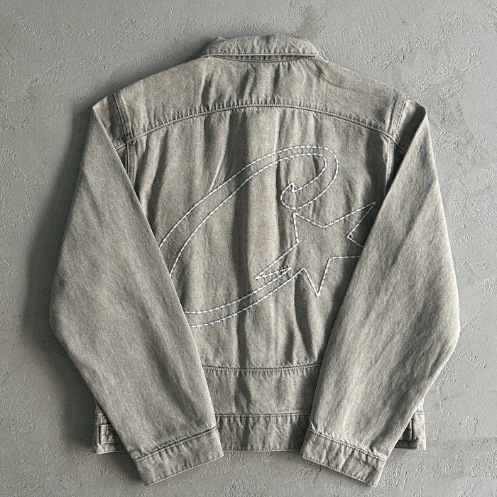 Corteiz C-Star Denim Trucker Jacket Grey