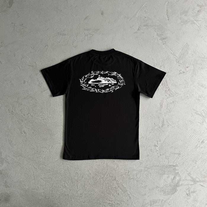 Corteiz Firey Alcatraz T-shirt - Black