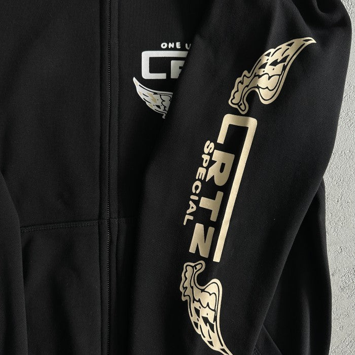 Corteiz Gasolina Double Zip Hoodie - Black
