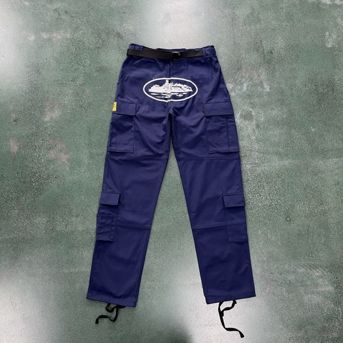 Corteiz Guerillaz* Cargo Pants - Navy