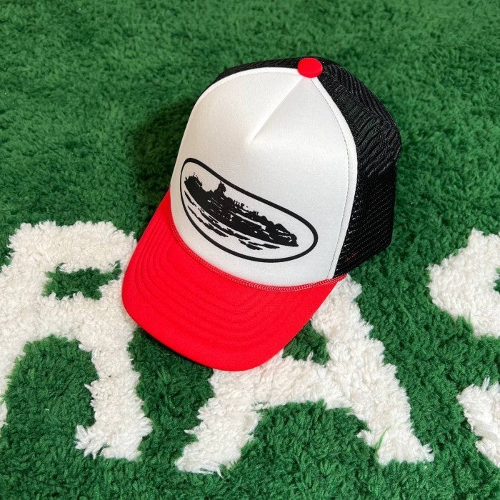 Corteiz Hat Trucker Alcatraz White/Red