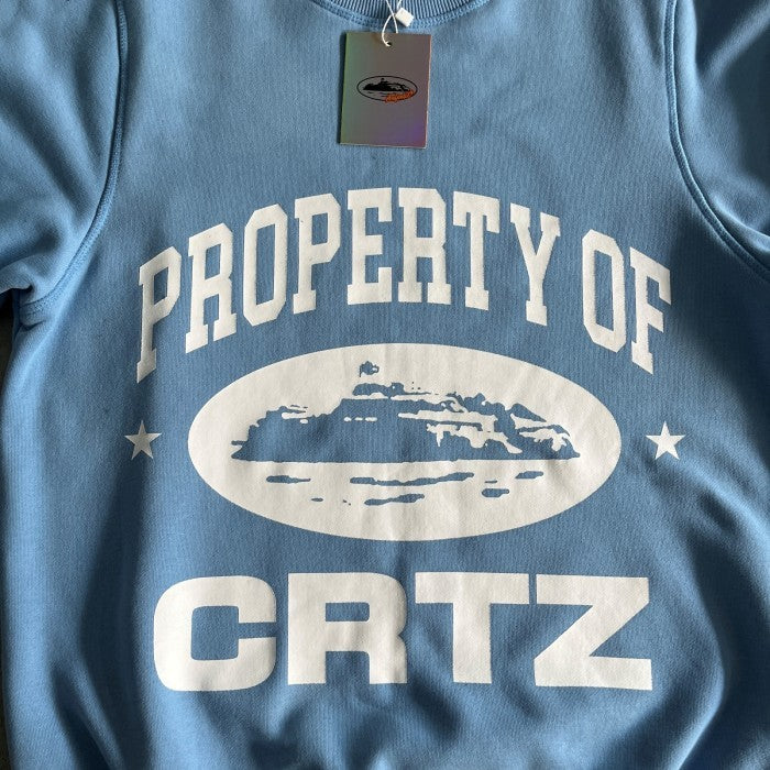Corteiz P.O.C Property Of Corteiz Sweatshirt - Baby Blue