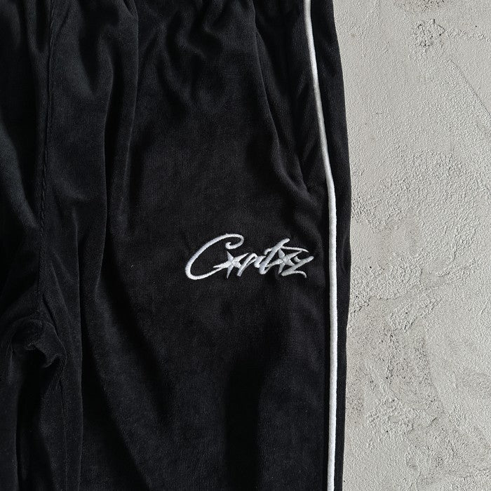 Corteiz VVS Velour Track Pants - Black