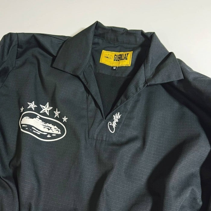 Corteiz 5 Starz Anniversary Special Edition Guerillaz Drilltop Jacket - Black