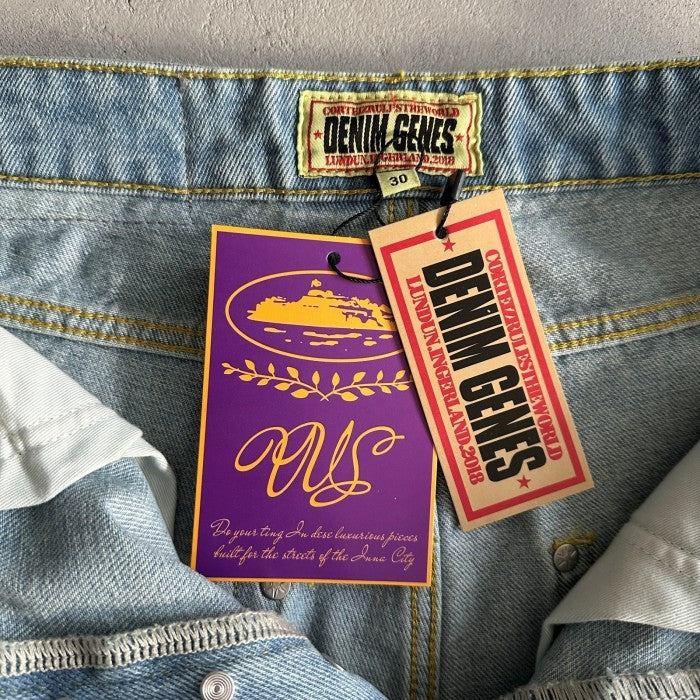Corteiz Alcatraz Baggy Jeans - Washed Blue
