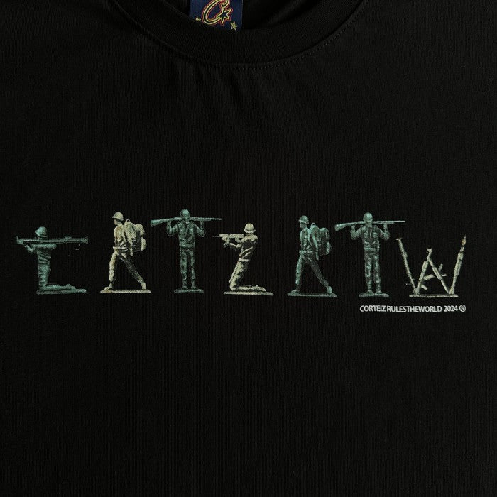 Corteiz Army Alphabet Tee - Black