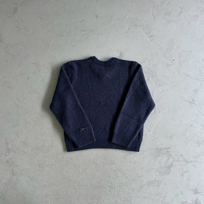 Corteiz C Star Mohair Knit Sweater - Navy