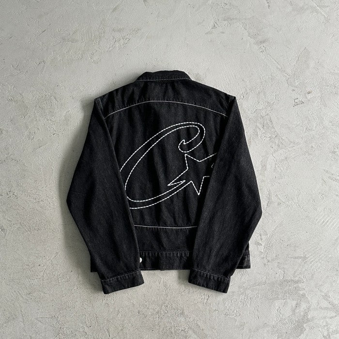 Corteiz C-Star Denim Trucker Jacket Black