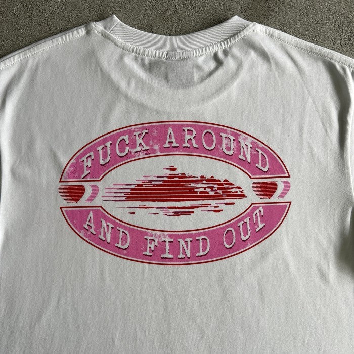 Corteiz Fuck Around Tee - White/Pink