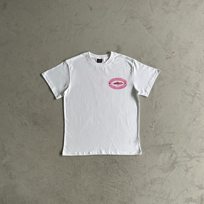 Corteiz Fuck Around Tee - White/Pink