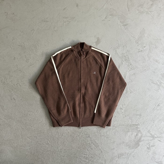 Corteiz Knit Zip Up Fleece Jacket - Mocha