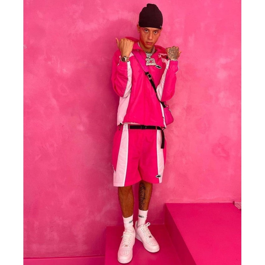 Corteiz Spring Jacket - Alcatraz Sun & Rain Pink Windbreaker