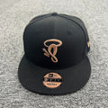 Syna World x New Era 9Fifty Snapback Cap - Black/Rose Gold (Can't Rush Greatness)