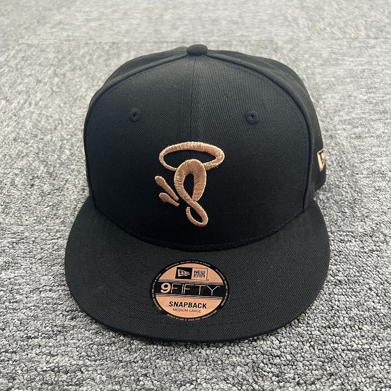 Syna World x New Era 9Fifty Snapback Cap - Black/Rose Gold (Can't Rush Greatness)