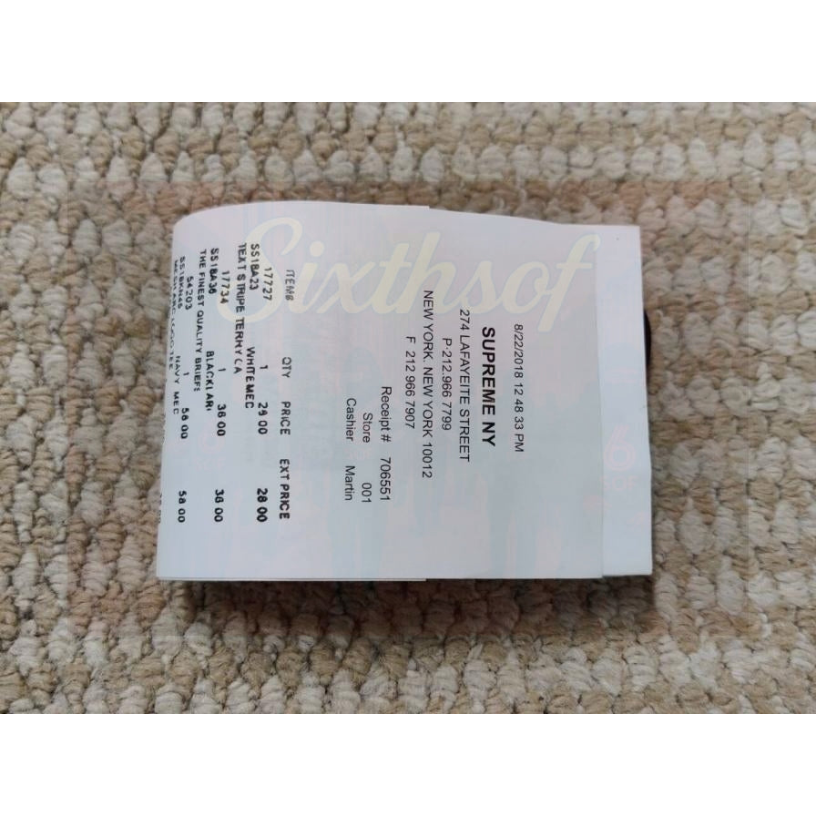 Supreme x MM6 Maison Margiela Receipt Wallet