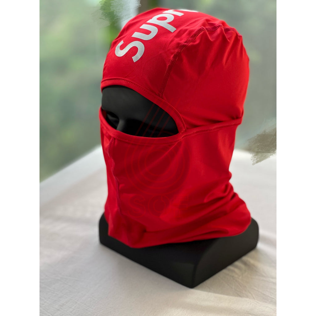 Supreme 3M Reflective Logo Balaclava (Black/Red)