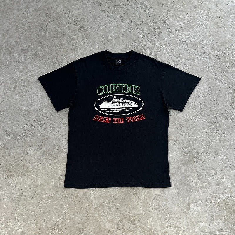 OG Alcatraz Italia Tee 'Black' - Corteiz