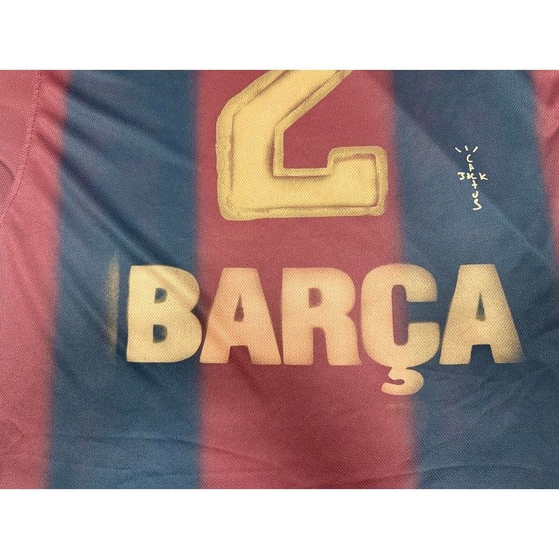 Travis Scott x Cactus Jack x Nike x FC Barcelona Retro 2000/01 Home Skeleton Jersey