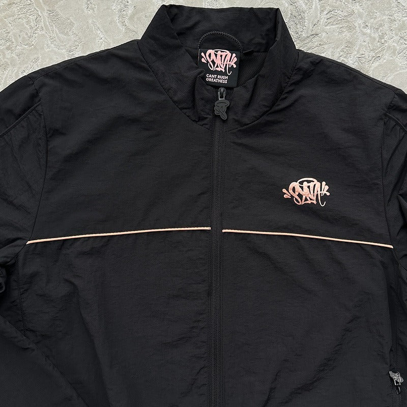 Syna Logo Shell Tracksuit [Black/Rose Gold - Can't Rush Greatness]
