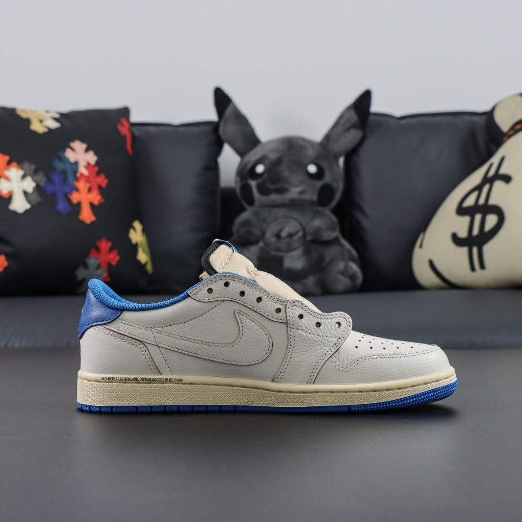 Travis Scott x Fragment x Air Jordan 1 Low OG - Reverse Military Blue