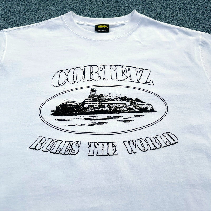 OG Alcatraz Rules The World Tee - Corteiz [All Colors]