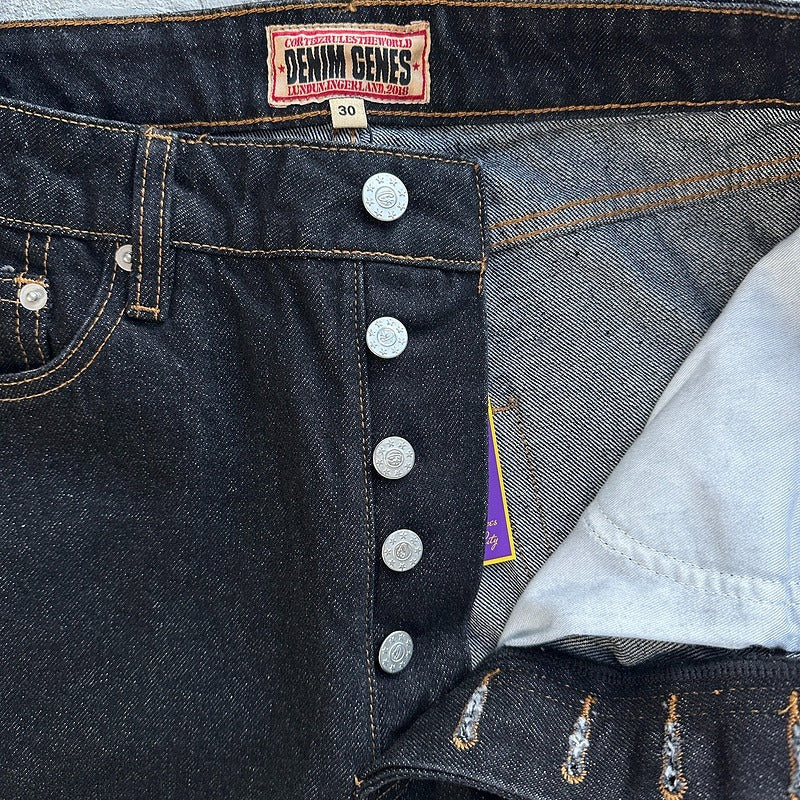 DUAL STRIPE BAGGY JEANS [BLACK WASH] - Corteiz