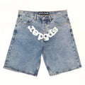 Sp5der OG Logo Denim Short [Blue Denim]