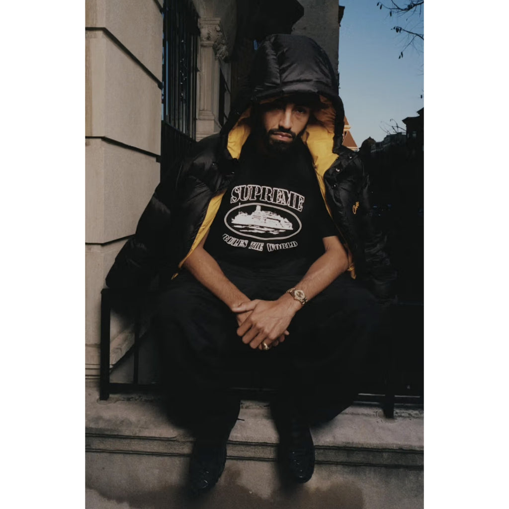 SUP x Corteiz Rules The World Tee Black