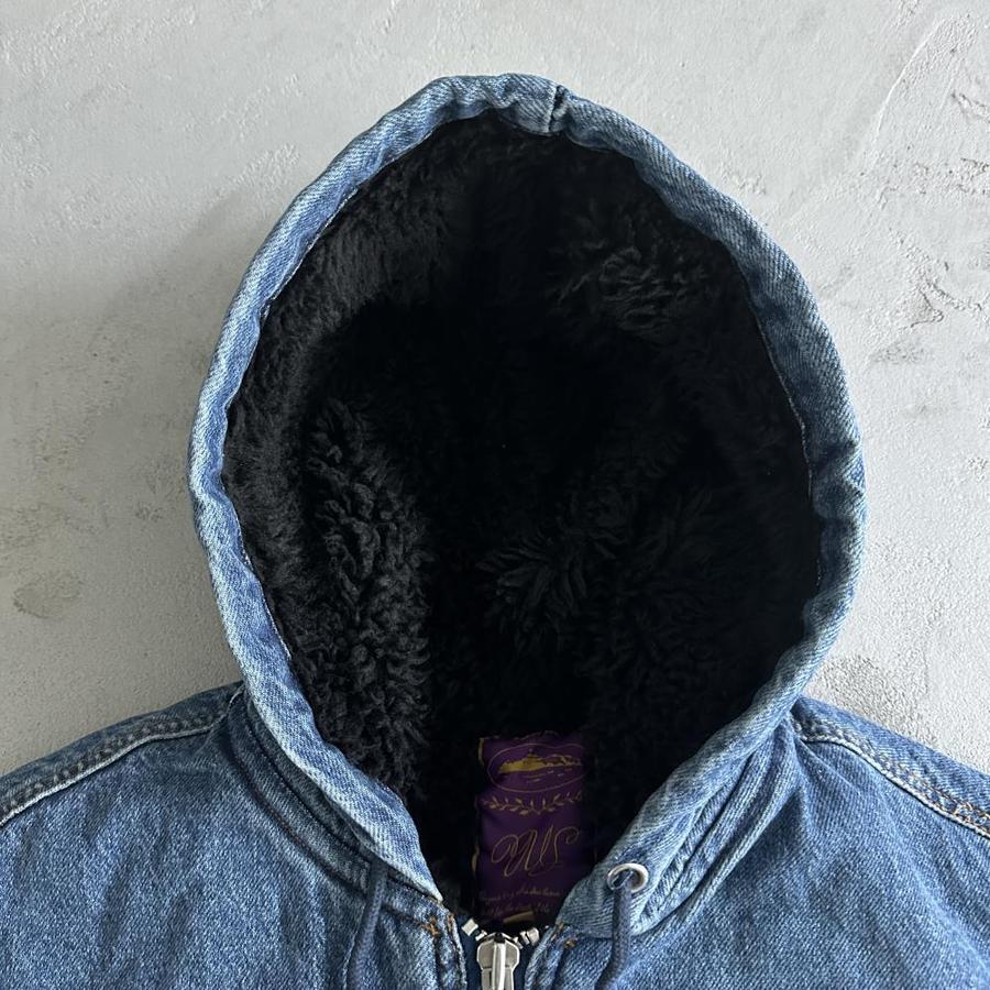 Embossed C-Star Denim Work Jacket Blue - Corteiz