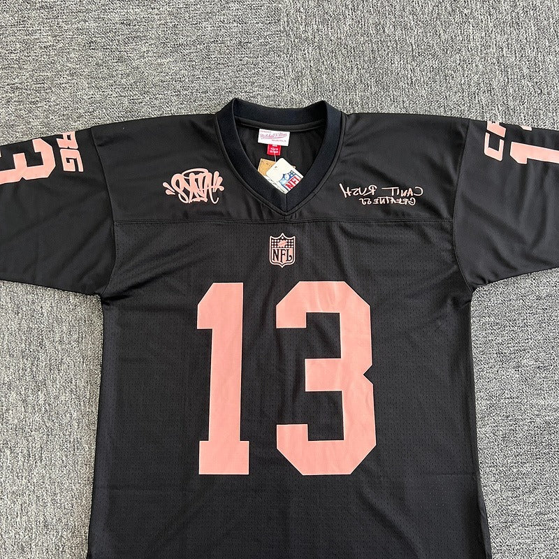 Syna x NFL x Mitchell & Ness CRG Jersey - Black/Rose Gold [Part of Can't Rush Greatness Merch]
