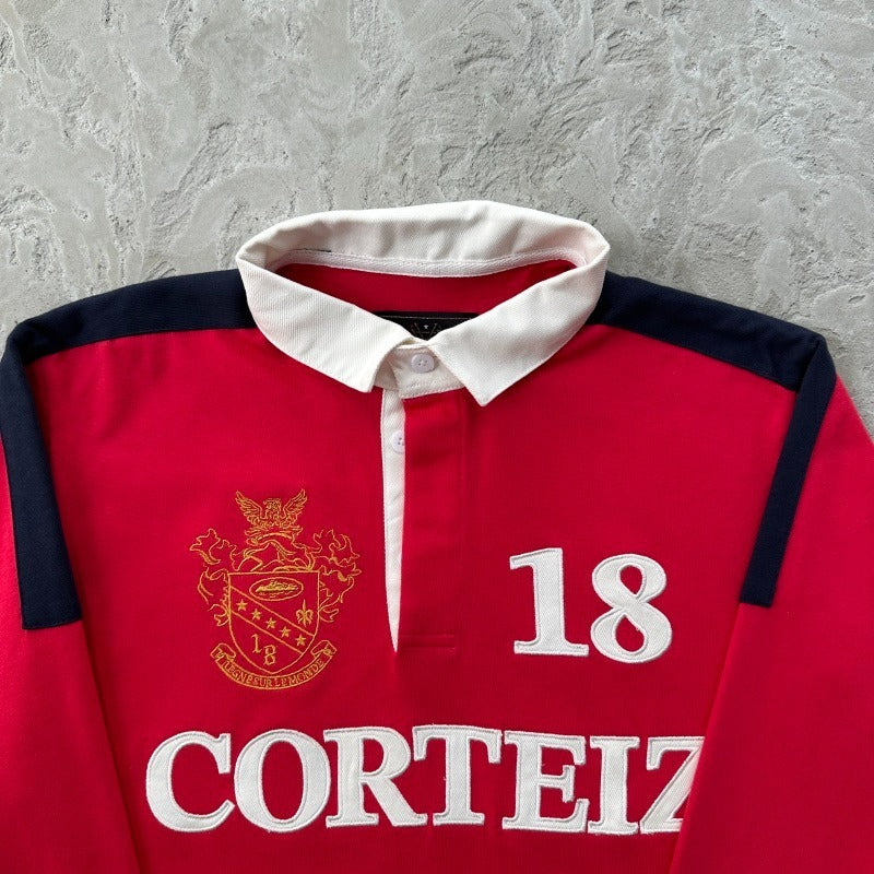 PANELED RUGBY [RED] - Corteiz