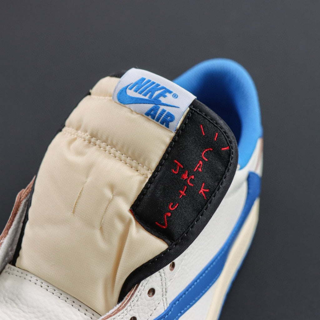 Travis Scott x Fragment x Air Jordan 1 Low OG - Reverse Military Blue